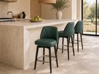 Boulder Wood Leg Bar Stool