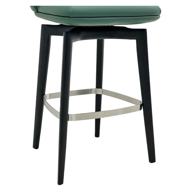 Boulder Wood Leg Bar Stool