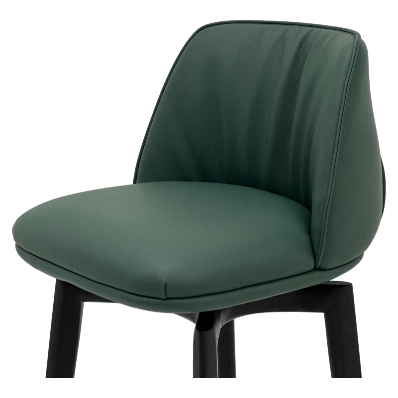 Boulder Wood Leg Bar Stool