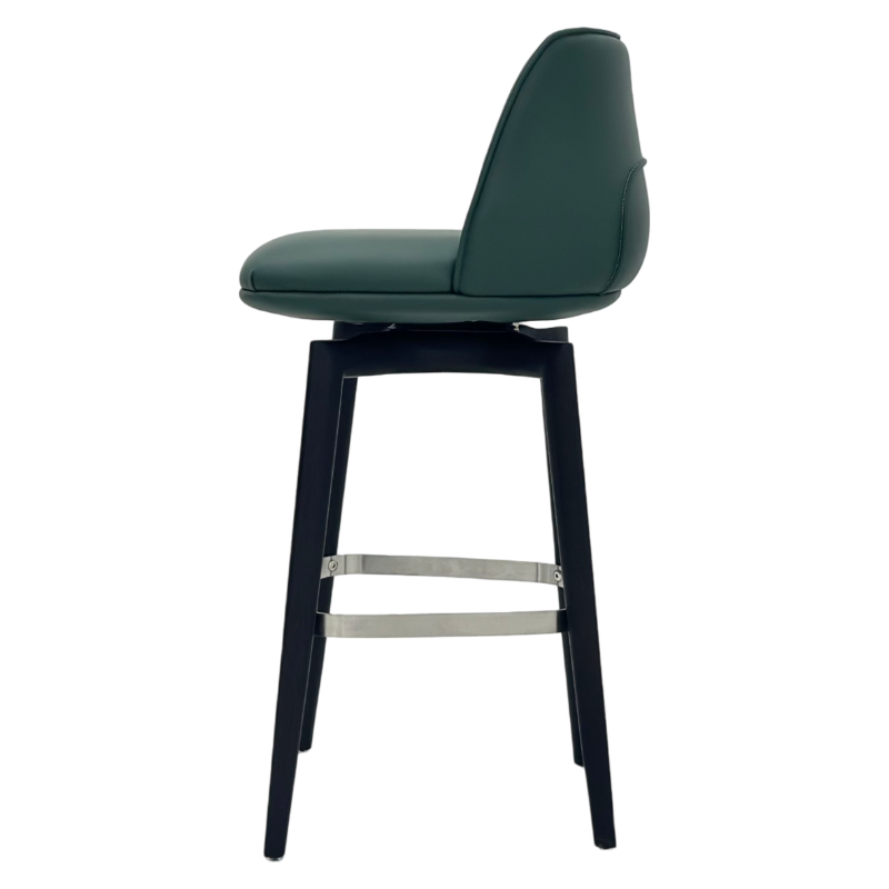 Boulder Wood Leg Bar Stool