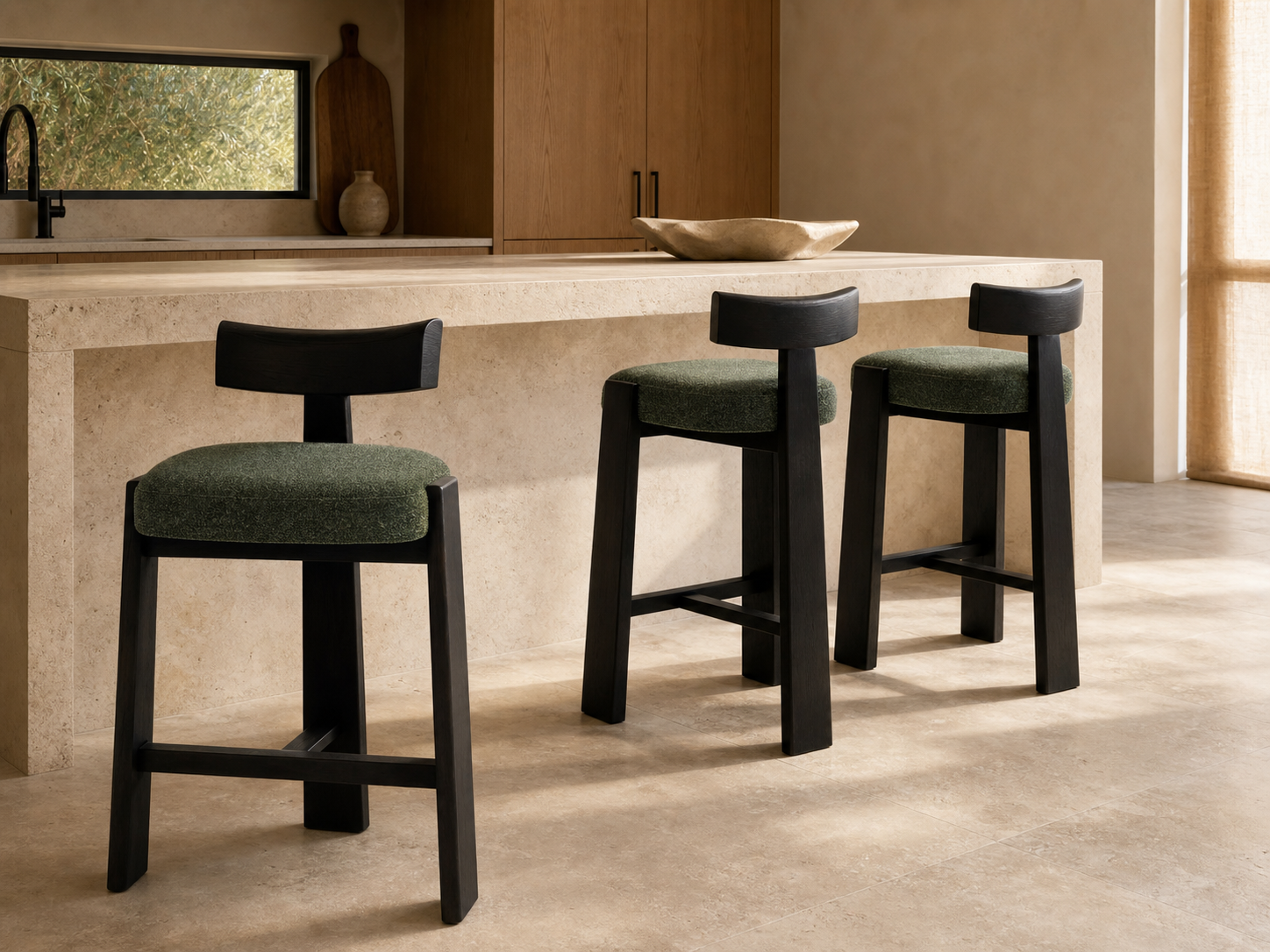 Geometric Bar Stool