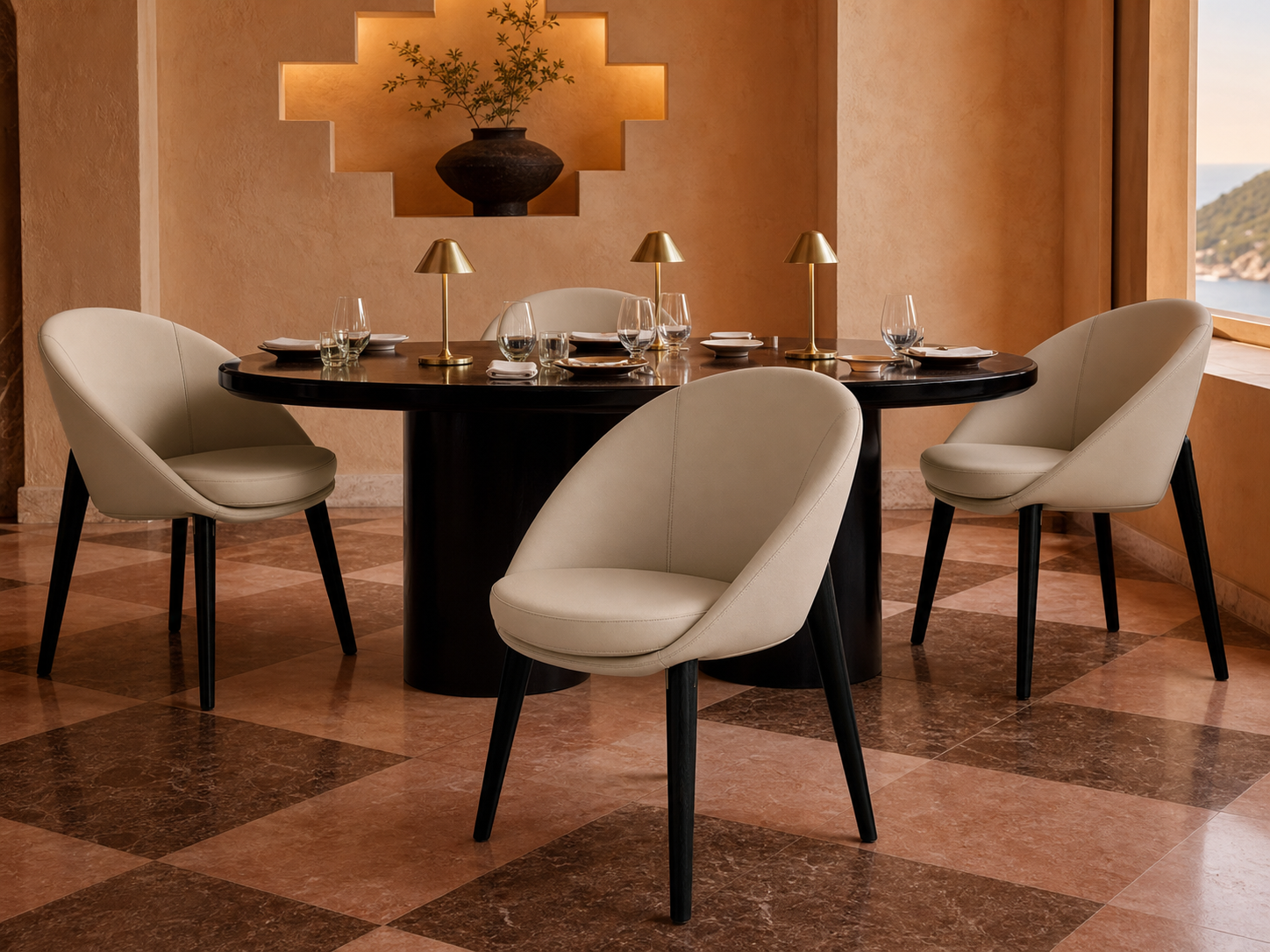 Lido Curved Plywood Dining Chair